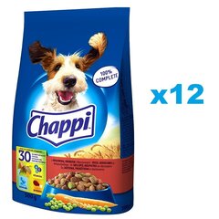 Chappi pieaugušiem suņiem, ar liellopu gaļu, 12x500 g cena un informācija | Chappi Zoo preces | 220.lv