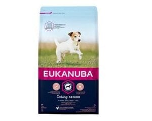 Eukanuba Caring Senior Small vecākiem mazo šķirņu suņiem, 3 kg cena un informācija | Sausā barība suņiem | 220.lv
