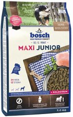 Bosch Tiernahrung Junior Maxi lielu šķirņu kucēniem, 3 kg цена и информация | Сухой корм для собак | 220.lv