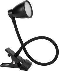 Настольная лампа с зажимом - черная цена и информация | Настольные лампы | 220.lv