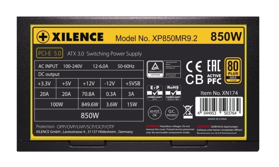 Xilence Performance X (XP750MR9.2) cena un informācija | Barošanas bloki (PSU) | 220.lv