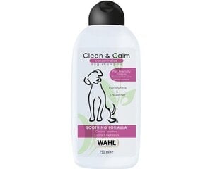 Šampūns suņiem Wahl Clean and Calm, 750 ml cena un informācija | Kosmētiskie līdzekļi dzīvniekiem | 220.lv
