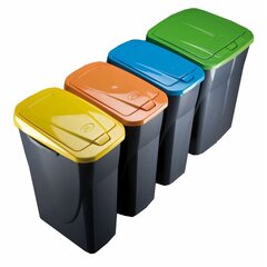 Мусорное ведро для сортировки Mondex Ecobin Синий С крышкой 25 L цена и информация | Мусорные баки | 220.lv