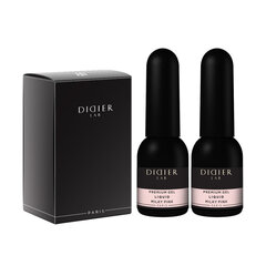 Gēla Komplekts Didier Lab, Milky Pink 2 gab. x 10ml cena un informācija | Nagu lakas, stiprinātāji | 220.lv