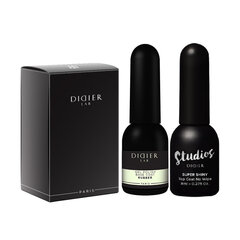 Komplekts Didier Lab Rubber Base, Clear 10ml + Top Super Shiny 8 ml, 2 gab. cena un informācija | Nagu lakas, stiprinātāji | 220.lv