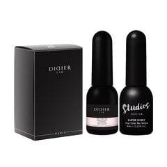 Komplekts Didier Lab Rubber Base, Milky Pink 10 ml+ Top Super Shiny 8 ml, 2 gab. cena un informācija | Nagu lakas, stiprinātāji | 220.lv