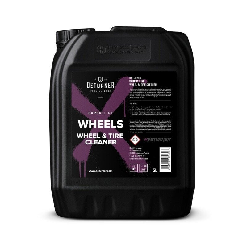 Deturner X-line Wheels& Tire Cleaner 5L, Disku un riepu tīrīšanas līdzeklis cena un informācija | Auto ķīmija | 220.lv