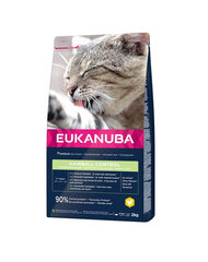 Eukanuba Adult Hairball Control, 10 kg cena un informācija | Sausā barība kaķiem | 220.lv