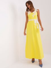 платье lk-sk-506313.66p желтое цена и информация | Платья | 220.lv