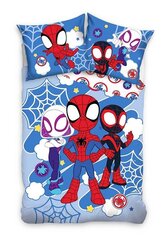 Детский комплект постельного белья Spiderman 150x210+50x60cm, 2 части  цена и информация | Детское постельное бельё | 220.lv