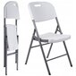 4 saliekamo āra krēslu komplekts, balts cena un informācija | Dārza krēsli | 220.lv