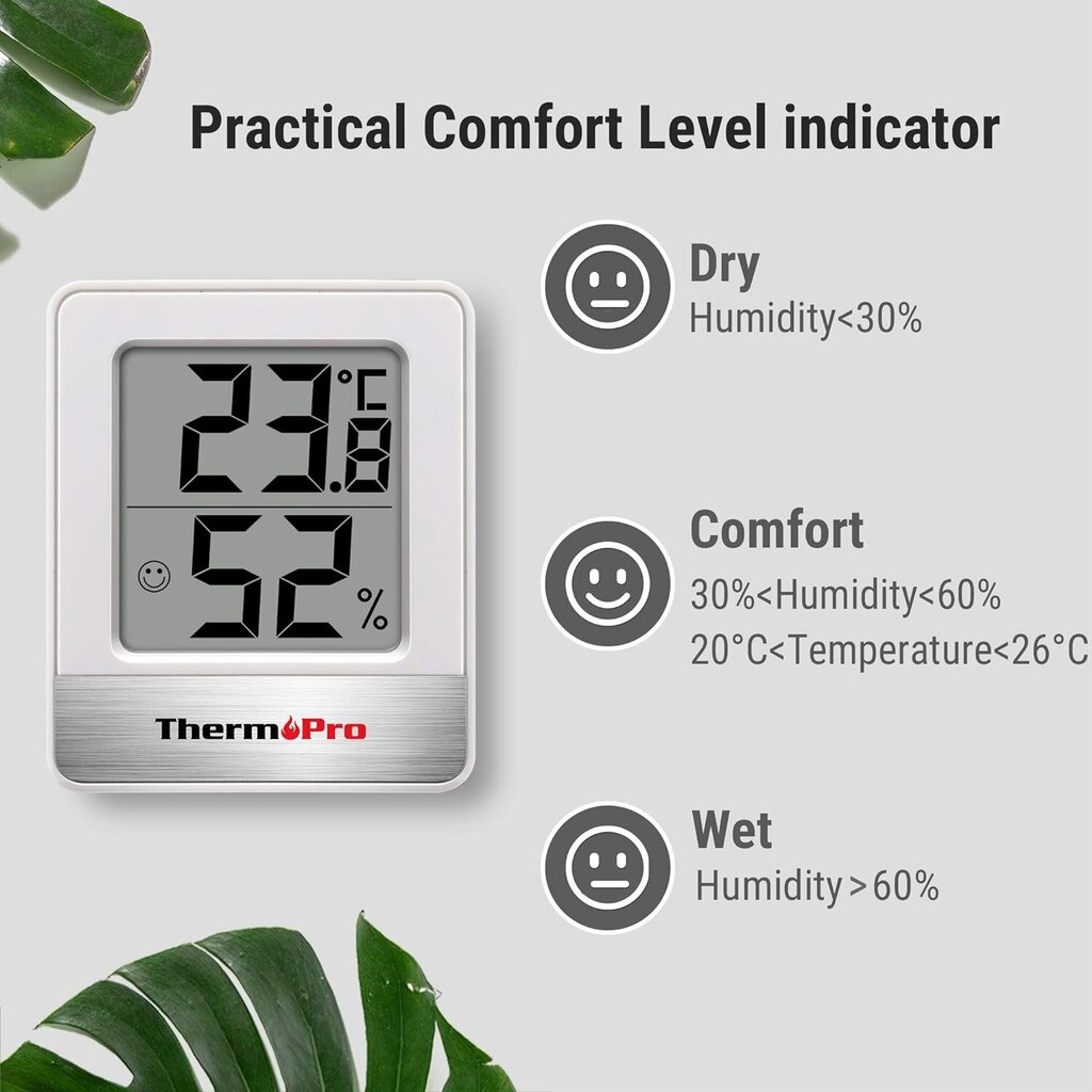 Temperatūras un mitruma mērītāju komplekts ThermoPro TP49 cena un informācija | Mitruma, temperatūras, pH, ORP mērītāji | 220.lv