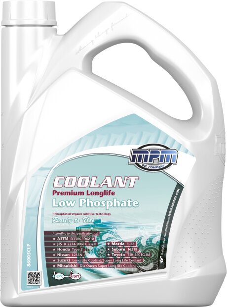 Dzesēšanas šķidrums MPM Coolant Low Phosphate -37C, gatavs lietošanai 5L цена и информация | Vējstiklu un dzesēšanas šķidrumi | 220.lv