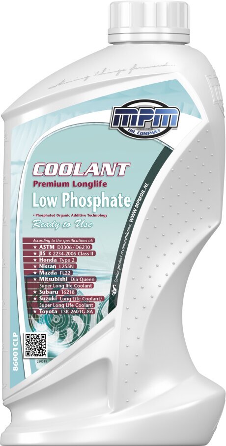 Dzesēšanas šķidrums MPM Coolant Low Phosphate -37C, gatavs lietošanai 1L цена и информация | Vējstiklu un dzesēšanas šķidrumi | 220.lv