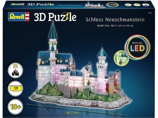 Revell - 3D Puzzle Neuschwanstein Castle - LED Edition, 00151 цена и информация | Пазлы | 220.lv
