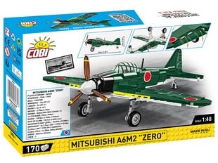 Koнструктор Cobi Mitsubishi A6M2 Zero 1/48 5861, 170 д. цена и информация | Конструкторы и кубики | 220.lv
