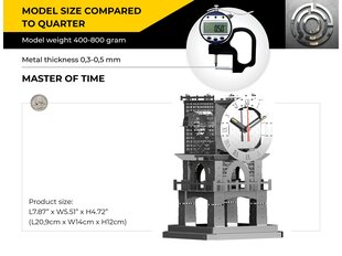 Metal Time - Конструктор Master of Time Stand Clock (механический), MT048 цена и информация | Kонструкторы | 220.lv