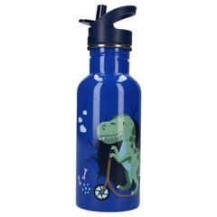 Metāla ūdens pudele, zila, 500 ml cena un informācija | Bērnu pudelītes un to aksesuāri | 220.lv