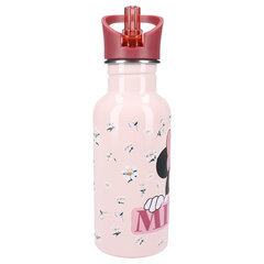 Metāla ūdens pudele, rozā, 500 ml cena un informācija | Bērnu pudelītes un to aksesuāri | 220.lv