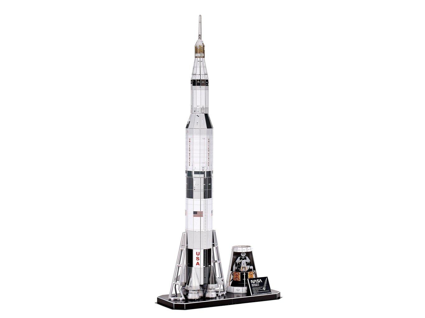 Puzle Revell 3D Apollo 11 Saturn V, 00250 cena un informācija | Puzles, 3D puzles | 220.lv