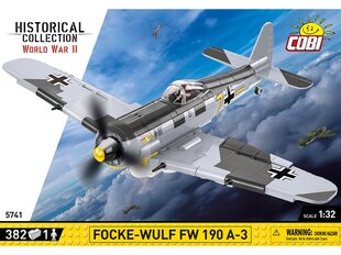 Konstruktors Cobi Focke-Wulf FW 190-A3, 1/32, 5741 cena un informācija | Konstruktori | 220.lv