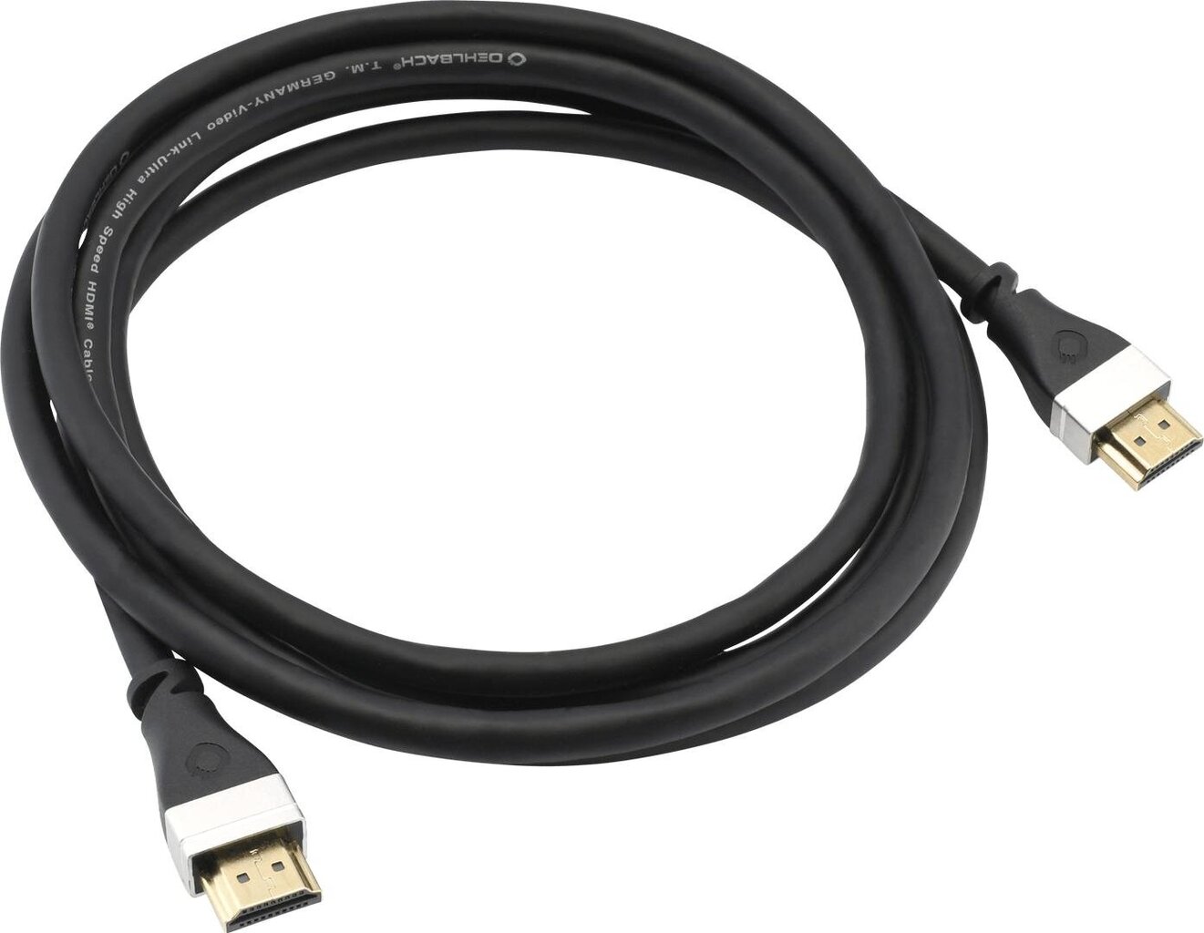 Oehlbach UHS, HDMI 2.1 - HDMI 2.1, 1,5 m цена и информация | Kabeļi un vadi | 220.lv
