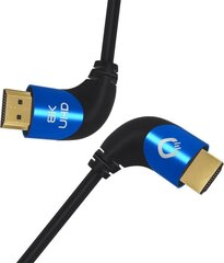 Кабель Oehlbach HDMI 1,0 м черный Shape Magic 90 UHD цена и информация | Кабели и провода | 220.lv