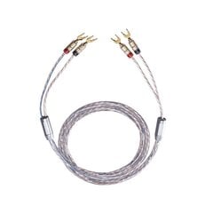 Акустический кабель Oehlbach TwinMix One, акустический кабель 2x2,0 м с наконечником цена и информация | Кабели и провода | 220.lv