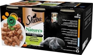 Sheba konservu komplekts kaķiem, 6x400 g cena un informācija | Sheba Zoo preces | 220.lv