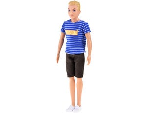 Кукла-мальчик Anlily в шортах, полосатой рубашке и очках цена и информация | Игрушки для девочек | 220.lv