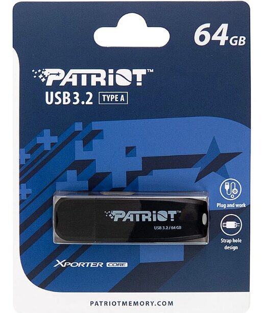 Patriot Core PSF64GXRB3U цена и информация | USB Atmiņas kartes | 220.lv