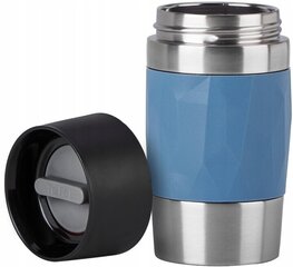 Termokrūze Tefal Travel Mug Compact N2160210, 0,3 l, zils silikons cena un informācija | Termosi, termokrūzes | 220.lv