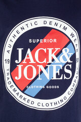 Jack & Jones мужская футболка 12252376*03, тёмно-синий 5715513083611 цена и информация | Мужские футболки | 220.lv