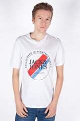 T-krekls vīriešiem Jack & Jones, balts cena un informācija | Vīriešu T-krekli | 220.lv