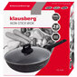 Dziļa wok panna ar vāku 28cm Klausberg KB-7668 cena un informācija | Pannas | 220.lv