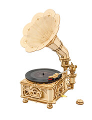 3D koka konstruktors TM Varvikas Classical gramophone RK010e cena un informācija | Konstruktori | 220.lv