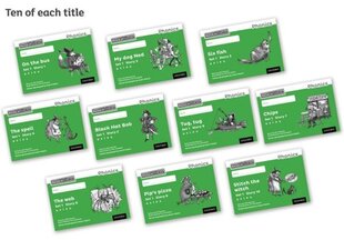 Read Write Inc. Phonics: Green Set 1 Core Black & White Storybooks (Pack of 100) cena un informācija | Grāmatas pusaudžiem un jauniešiem | 220.lv