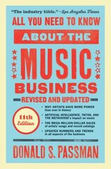 All You Need to Know About the Music Business: Eleventh Edition cena un informācija | Mākslas grāmatas | 220.lv