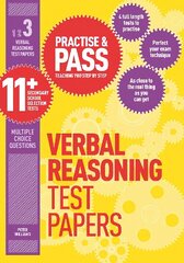 Practise & Pass 11plus Level Three: Verbal reasoning Practice Test Papers цена и информация | Книги для подростков и молодежи | 220.lv