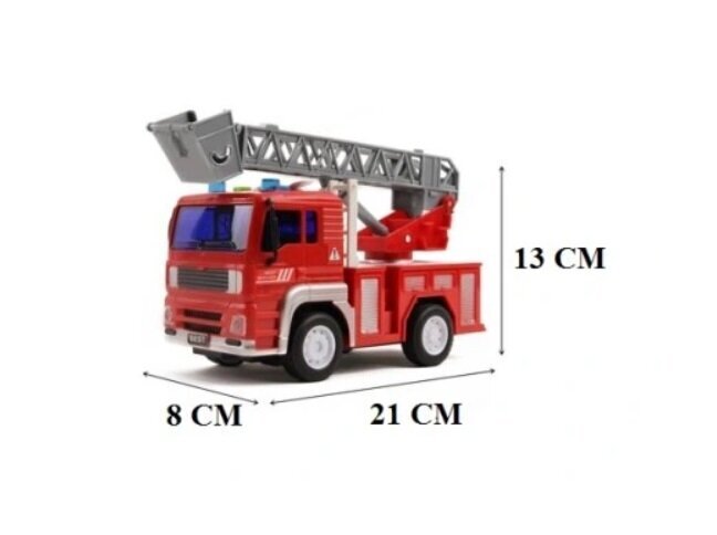 Ugunsdzēsēju mašīna ar skaņas un gaismas efektiem City Service cena un informācija | Rotaļlietas zēniem | 220.lv
