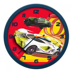 Sienas pulkstenis Hot Wheels, 25 cm cena un informācija | Bērnu aksesuāri | 220.lv