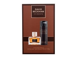 Komplekts David Beckham Intimately vīriešiem, tualetes ūdens EDT 75 ml + dezodorants 150 ml цена и информация | Мужские духи | 220.lv