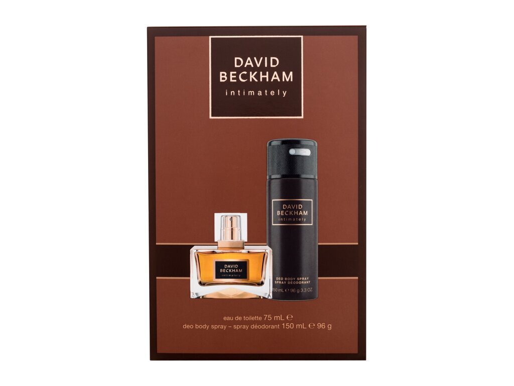 Komplekts David Beckham Intimately vīriešiem, tualetes ūdens EDT 75 ml + dezodorants 150 ml цена и информация | Vīriešu smaržas | 220.lv