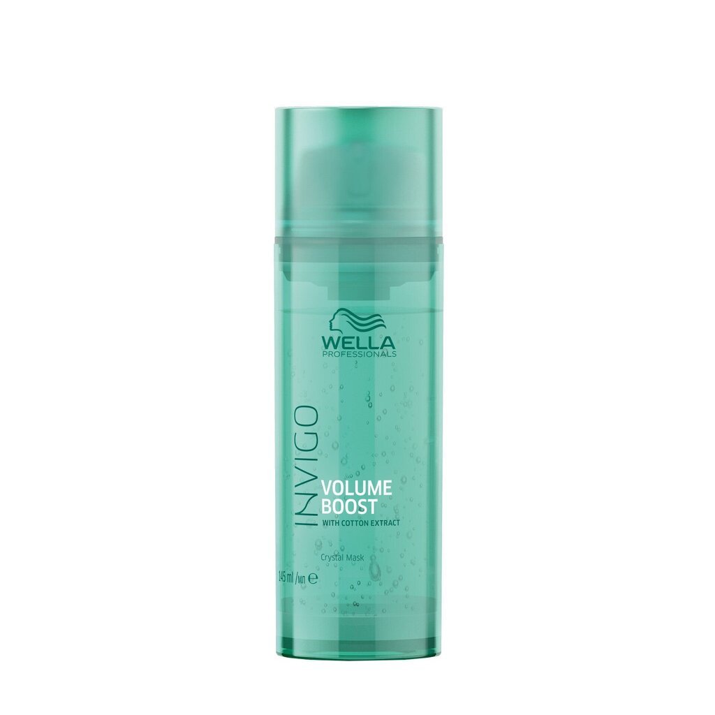 Matu maska ​​Wella Professionals Invigo Volume Boost Crystal, 145 ml cena un informācija | Matu uzlabošanai | 220.lv