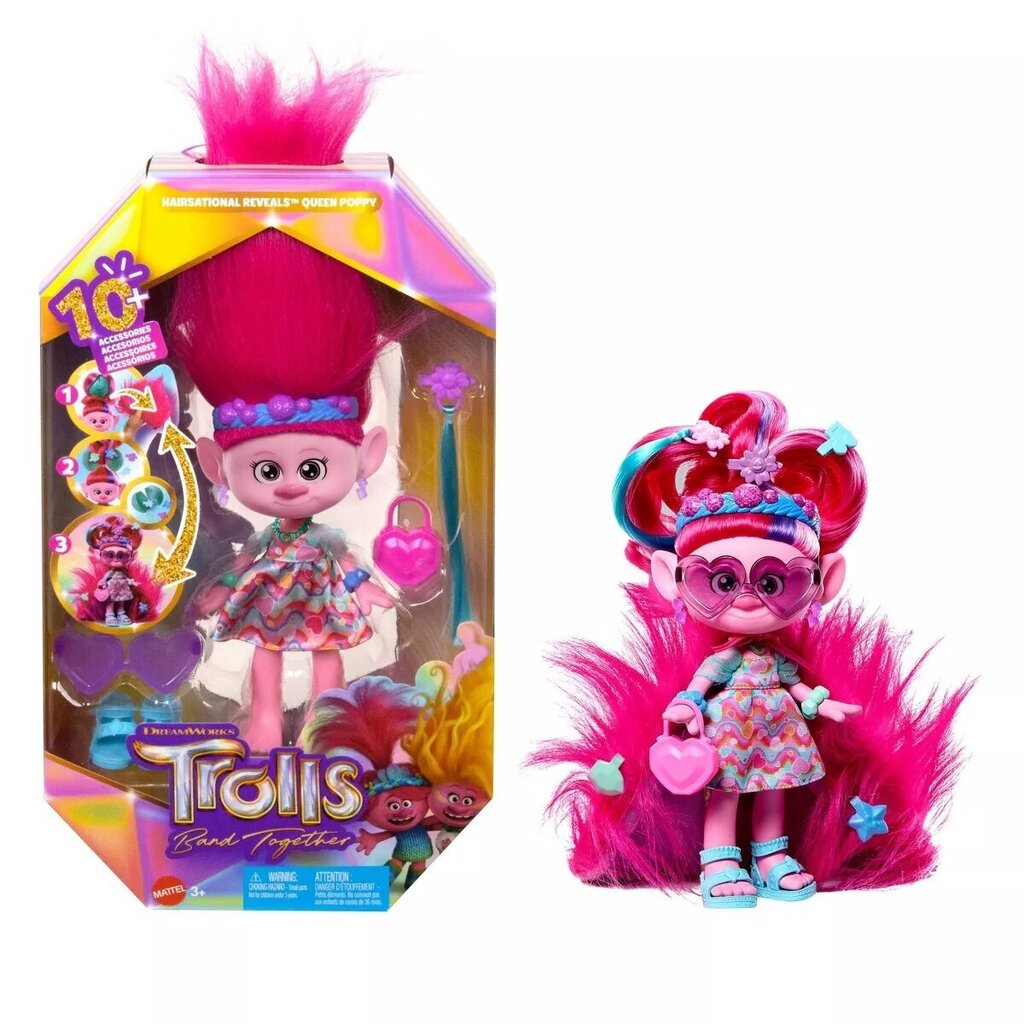 Troļļu modes lelle Popytė Mattel цена и информация | Rotaļlietas meitenēm | 220.lv