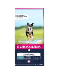 Eukanuba Grain Free S-XL Adult для взрослых собак с уткой, 3 кг цена и информация | Сухой корм для собак | 220.lv