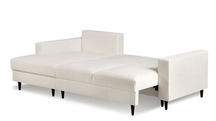 Угловой диван BAMBI - L-образный мягкий уголок, кушетка, гостиная зона (Цвет: бежевый Оттоманка: правая) цена и информация | Угловые диваны | 220.lv
