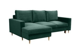 Stūra dīvāns Bambi, zaļš cena un informācija | Stūra dīvāni | 220.lv