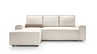 Угловой диван COMO - L-образный мягкий уголок (цвет: белый, оттоманка: правая) цена и информация | Угловые диваны | 220.lv