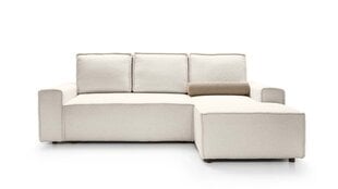 Угловой диван COMO - L-образный мягкий уголок (цвет: белый, оттоманка: правая) цена и информация | Угловые диваны | 220.lv